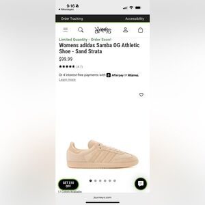 Sand Strata Women's Adidas Samba OG Sneakers.